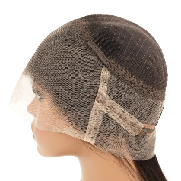 Transparent Lace Human Hair Wig with Machine Weft Cap | Cohenshair