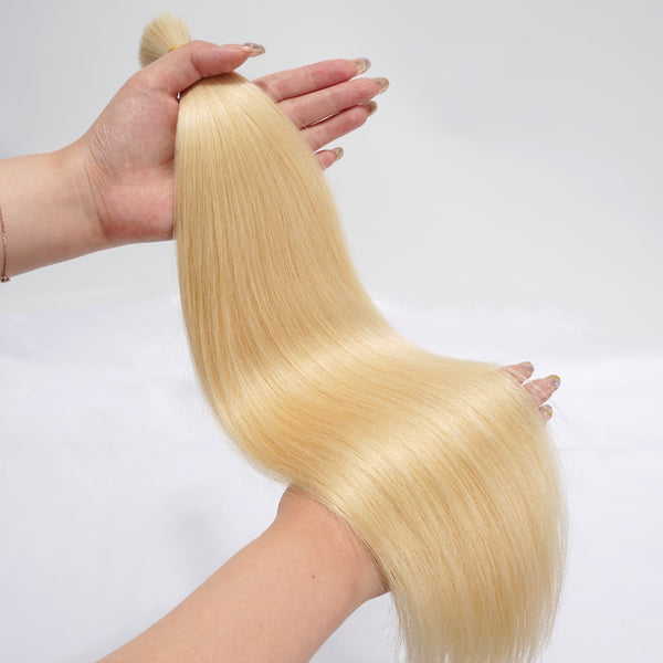 Bulk Human Hair for Braiding No Weft Beach Blonde