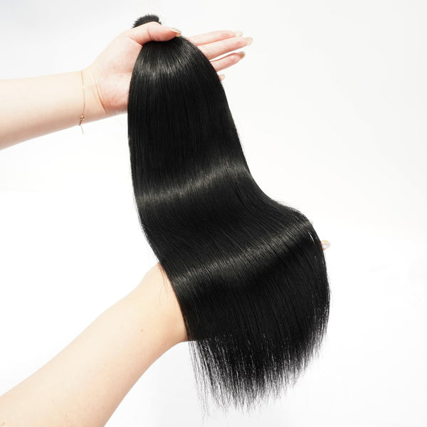 Jet Black Bulk Hair Extension