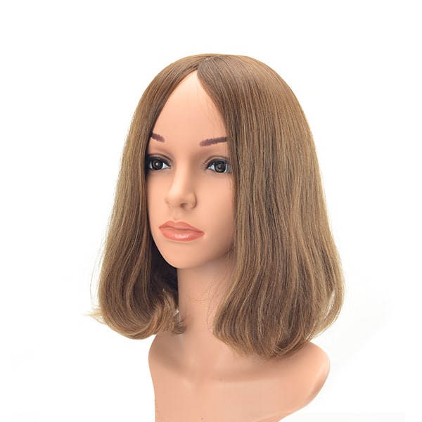 Kosher Virgin European Hair Jewish Non-layered Wig