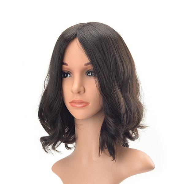 Short Layer Sheitel Wavy Mongolian Jewish Wig